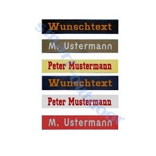 Namensschild MIT KLETT 135 mm