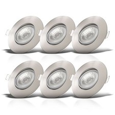 6x LED Einbauleuchte dimmbar