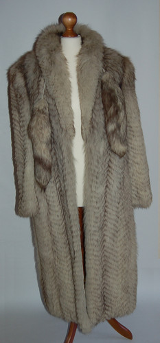 Mantel silberfuchs echter - silberfuchs,,