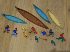 TIMPO TOYS 4 x Kanu Figuren