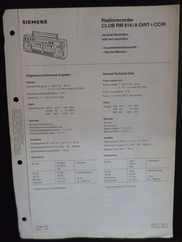 Original service manual - original,