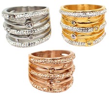 Edelstahlringe Damenring Band