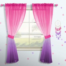 Pink and purple curtains for - and,