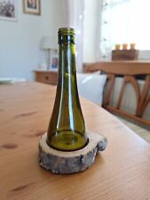 Windlicht Teelichthalter Weinflasche Holz Glas Handarbeit