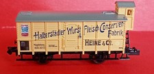 Minitrix 91064 Wärmeschutzwagen Brhs Halberstädter Wurst Fleisch Conserven, neu