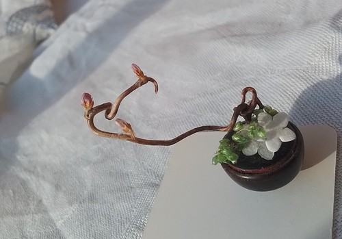 Miniatur ikebana gesteck - miniatur,