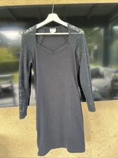 Jersey kleid langarm spitze - langarm,
