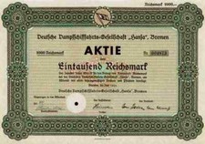 Dampfschifffahrt HANSA 1933
