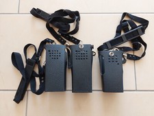 Feuerwehr Motorola oder Kenwood Handfunkgerät, 3x Taschen mit Trageriemen