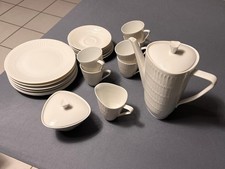 Tolles 6er Kaffee Service, Hutschenreuther Apart weiß, TOP!!