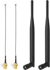 Bingfu RP-SMA WLAN Antenne 6dBi Dualband 2,4 GHz 5,8 GHz, 15 cm Mini PCI-E auf