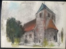 ::FRANZ EHMKE 1928 - 2018 BERLIN  KIRCHE BEELITZ ALTMARK ARNEBURG CHORTURMKIRCHE