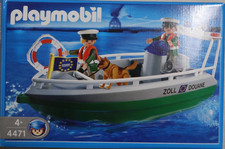 Playmobil Polizeiboot / Zollboot (4471) plus Unterwassermotor (735) mit OVP