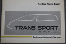 Opel / Pontiac Trans Sport  - Betriebshandbuch "Jan. 1993"  Bedienungsanleitung