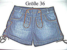 trendy wie Lederhose:  Trachtenshorts Hot Pants Jeans  By Stockerpoint Gr. 36