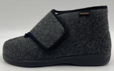 Fischer Markenschuh Grau Gr.44 Herren Hausschuhe Verbandschuhe UVP:49€ (S/2392)