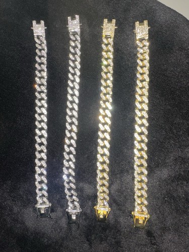 Iced out armband cuban chain - cuban,