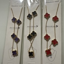 ? Elegante Edelstahl Halskette mit Kleeblatt-Anhänger – in 3 Farben ?