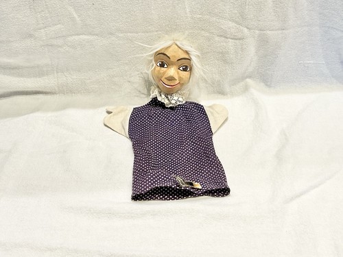 Handpuppe vintage großmutter - handpuppe,