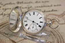 Antike S&Co Schlüssel Taschenuhr in Silber Stauffer & Co. pocket watch