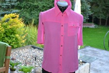 Luxus-Original-Modern-Gianni Versace Collection-Bluse/Hemd-Pink-Gr.40/34/S
