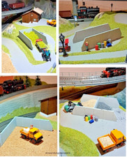 Beton Silo Fahrsilo 1:87 H0