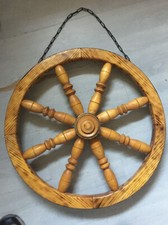 Deko-Wagenrad aus Holz Durchmesser 56cm