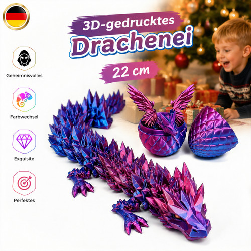 Beweglich drachenei laser lila - beweglich,