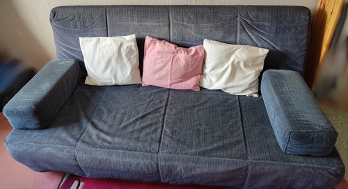 Ikea 3sitzer sofa bezug blau - 3sitzer,