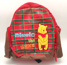 Disney Kinderrucksack Rucksack Tasche mit Seitentaschen - Winnie the Pooh rot