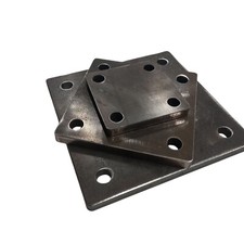 STAHL ANKERPLATTE GELOCHT