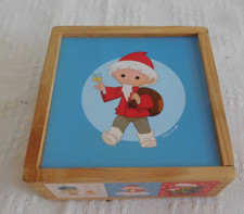 Bilderwürfel, Holzspielzeug. Unser Sandmännchen und seine Freunde, Holzbauklötze