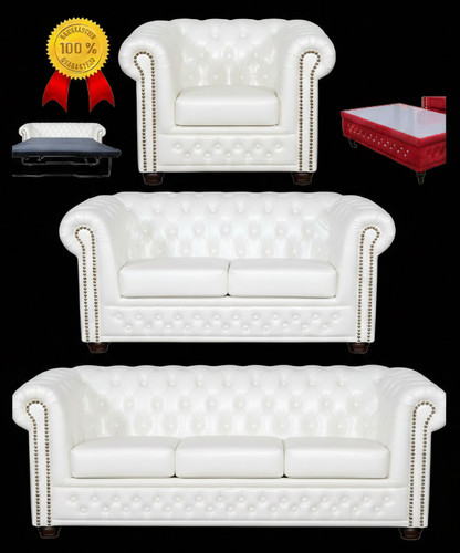 Chesterfield set 3 sitzer - chesterfield,