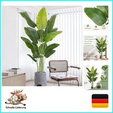 Künstliche Paradiesvogel Pflanze groß 200cm künstliche Tropische Palme mit 15...