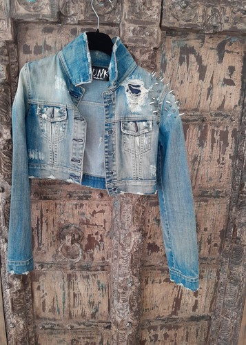 Nieten jeansjacke von punk - von,