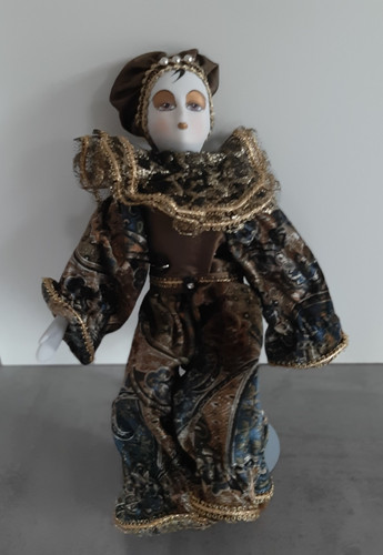 Harlekin puppe sitzend - harlekin, cm
