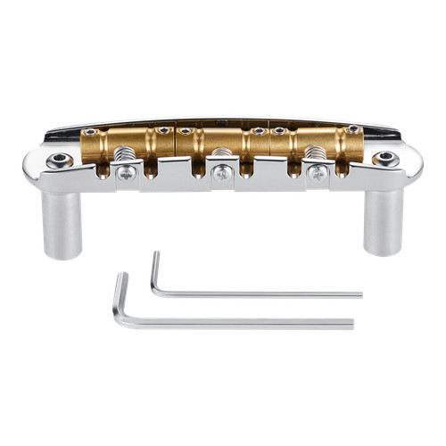 Brass guitar bridge - brass,