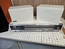 Saba Radio Konstanz Stereo H mit original 2x Lautsprecher, Elegantes Weiß 