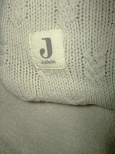 Baby Decke JOLLEIN  Strick  Fleece 75x100x3 für Wiege Kinderwagen Bett Spielen