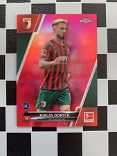 2021-22 Topps Chrome Bundesliga RC Nilas Dorsch Magenta /399 FC Augsburg b