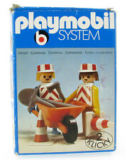 PLAYMOBIL 3161 Bauarbeiter mit Zubehör Exklusiv Set in OVP 1976 KLICKY Box Figur