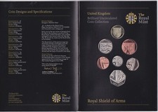 AV-VD Großbritannien 2008 KMS Royal Shield of Arms Kursmünzensatz 7 Münzen 397