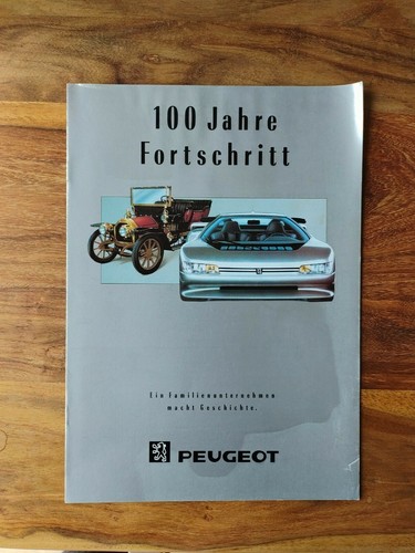 Prospekt peugeot 100 jahre - peugeot,