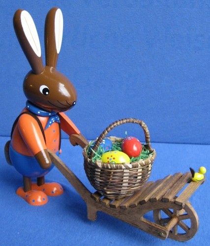 Osterhase hase mit schubkarre - hase,