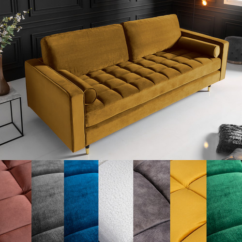 Design sofa cozy velvet 220cm - cozy,