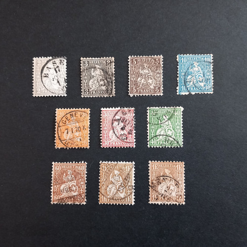 Schweiz 1862 helvetia - schweiz, /