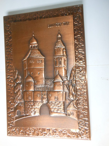 Schweres kupfer relief - schweres, kupfer-relief