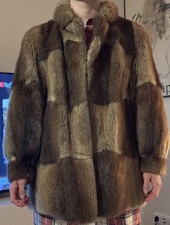 Bisam Langjacke Damen Echtpelz