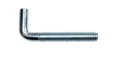 Schraubhaken gerade, verzinkt; ISO-Gewinde; M4, M5, M6, M8, Winkelhaken