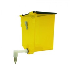 Kaninchen / Nager Trinkflasche mit Klappdeckel 700 ml - Kunststoff - gelb